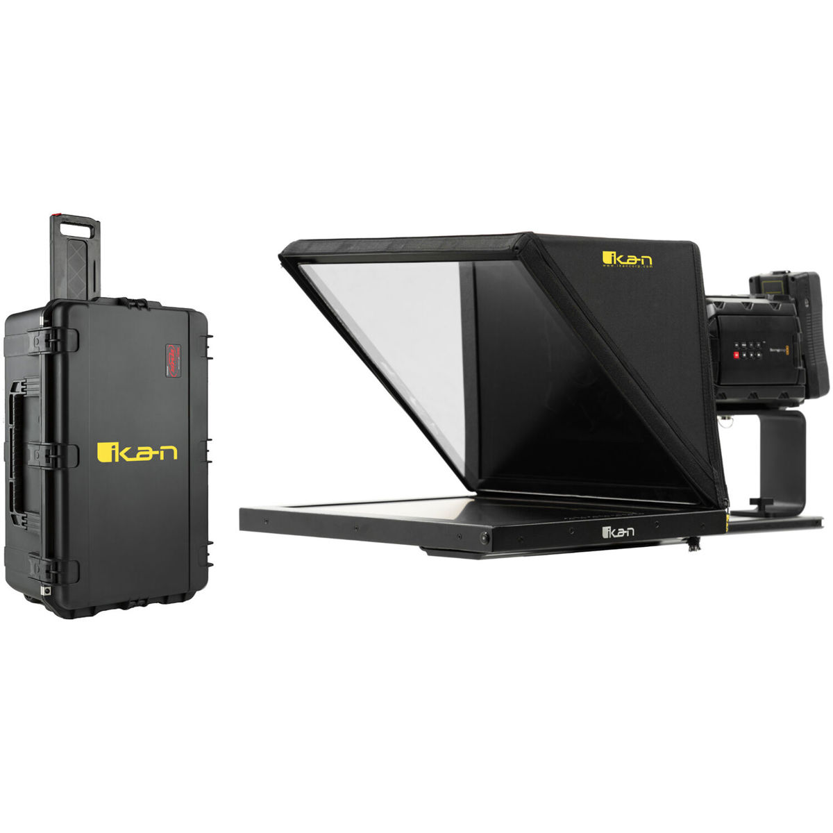 

Ikan PT4900 Professional 19" Beam Splitter Teleprompter Travel Kit, 3G-SDI