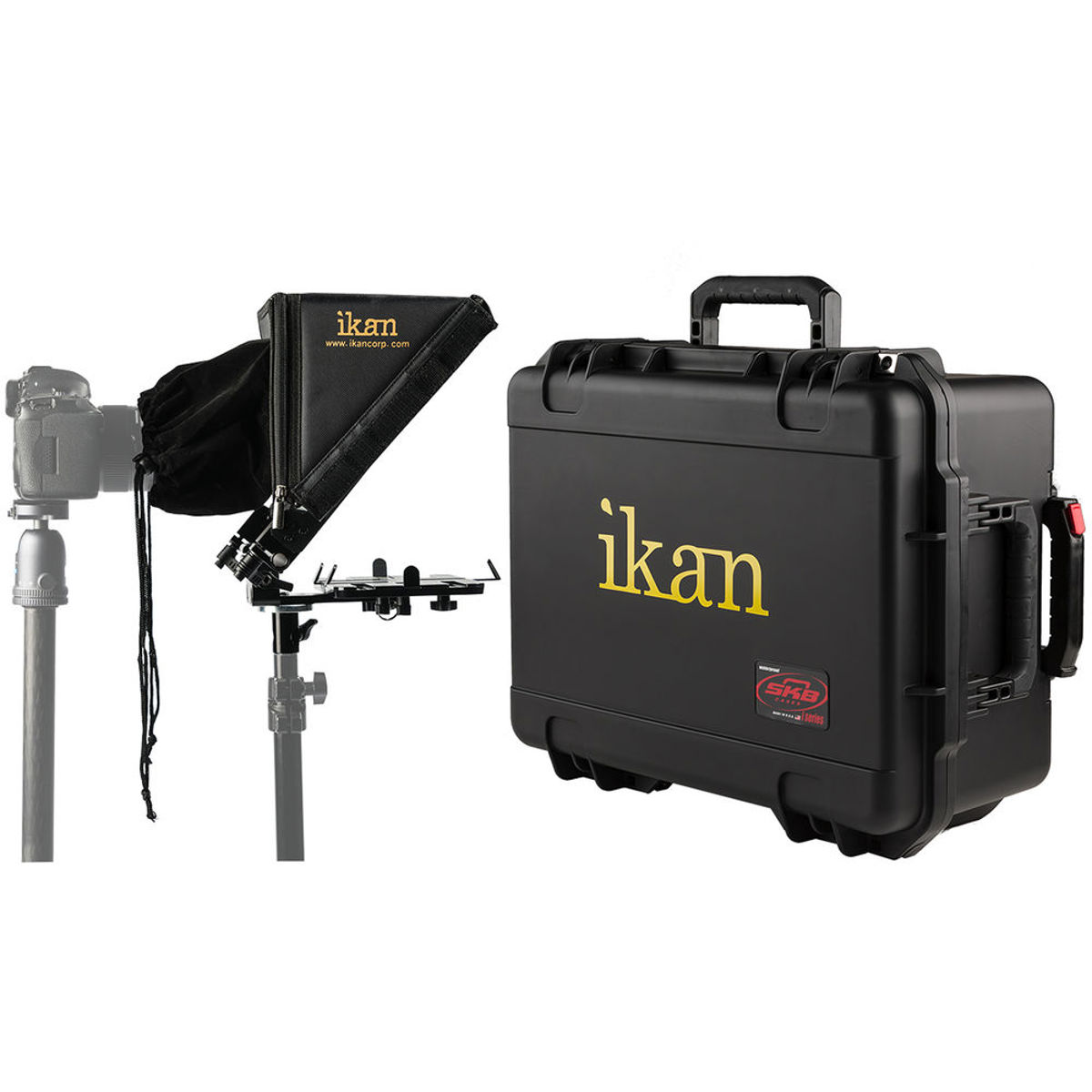 

Ikan Elite Universal Tablet & iPad Teleprompter with Rolling Hard Case