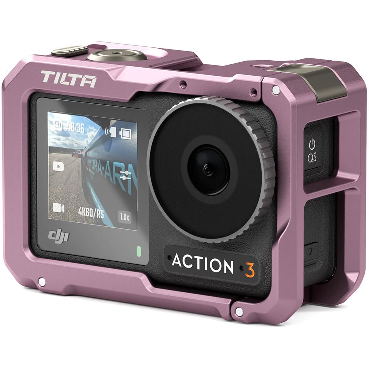 Image of Tilta Basic Full Camera Cage Kit for DJI Osmo Action 3 Pink