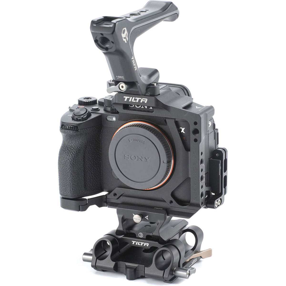 

Tilta Half Camera Cage Pro Kit with 15mm LWS Baseplate for Sony a7R V Black