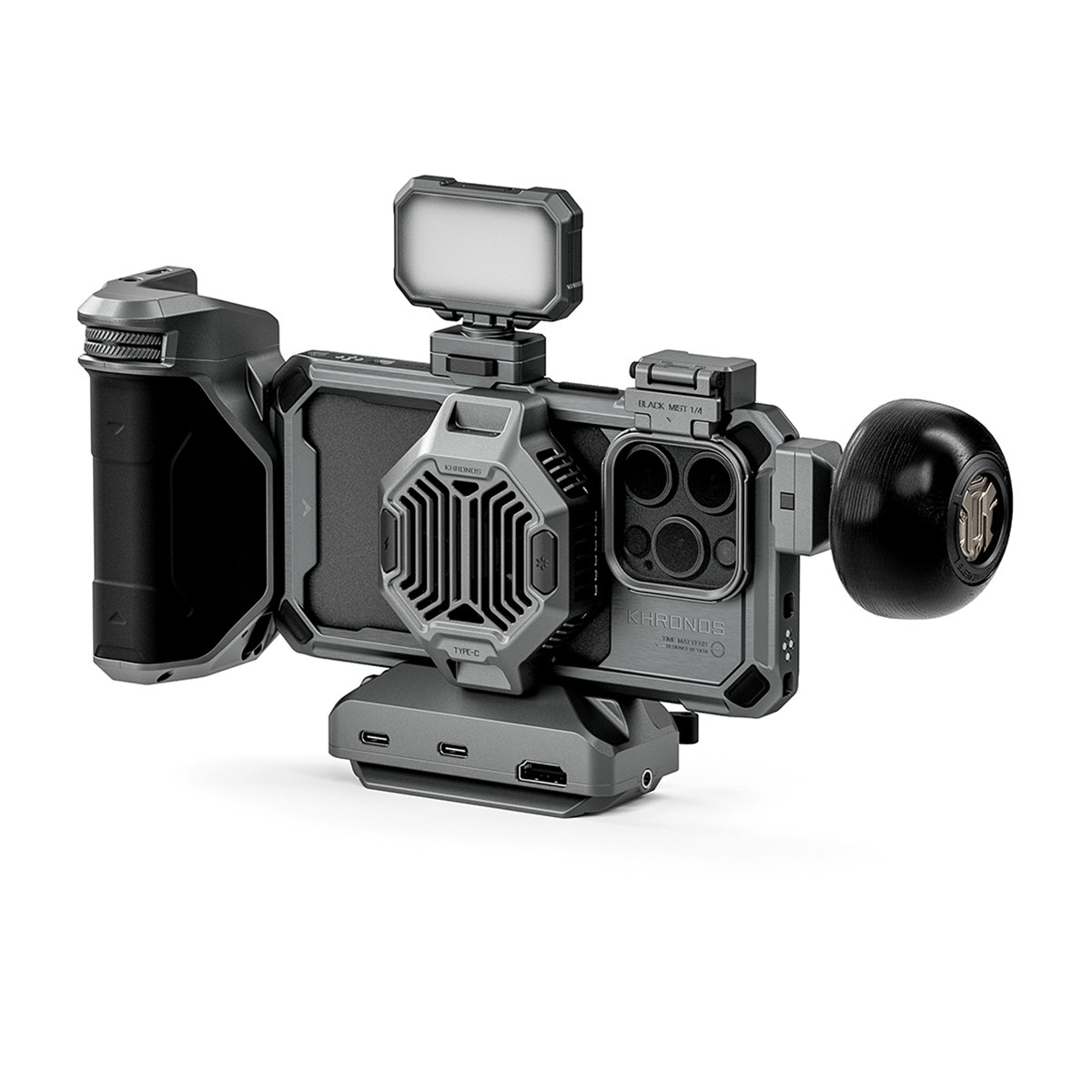 

Tilta Khronos Mobile Filmmaking Ultimate Kit for Apple iPhone 15 Pro Space Gray