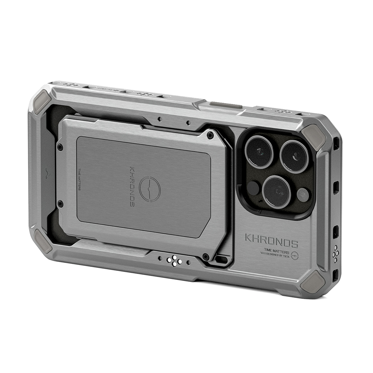 

Tilta Khronos Mobile Filmmaking Case for Apple iPhone 15 Pro Max Titanium White