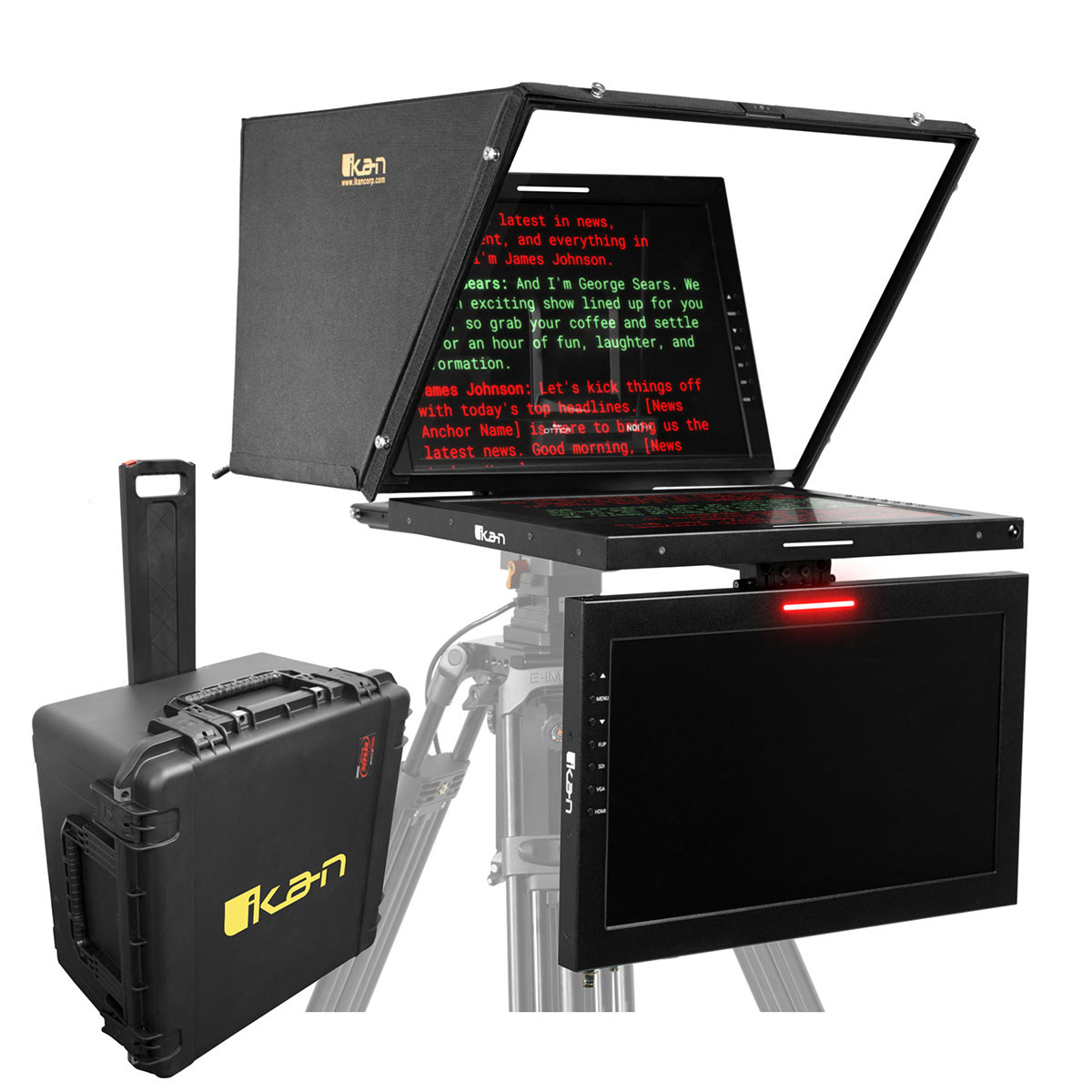 

Ikan Professional 19" SDI HB PTZ Teleprompter w/Talent Monitor, Tally Light,Case