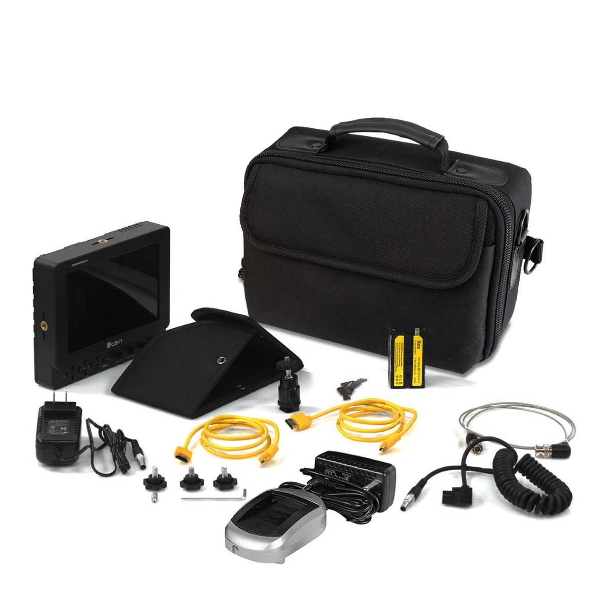 

Ikan 7" VXF7-V2 Tally 3G-SDI 4K HDMI On-Camera Field Monitor Deluxe Kit, V2