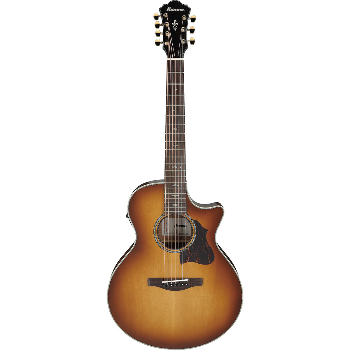 

Ibanez AE Series AE3007FMH 7-String Acoustic Electric Guitar, Tobacco Edge Burst