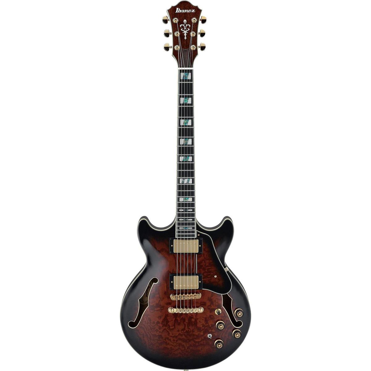 

Ibanez Artstar AM153QA Electric Guitar with Case, Dark Brown Sunburst