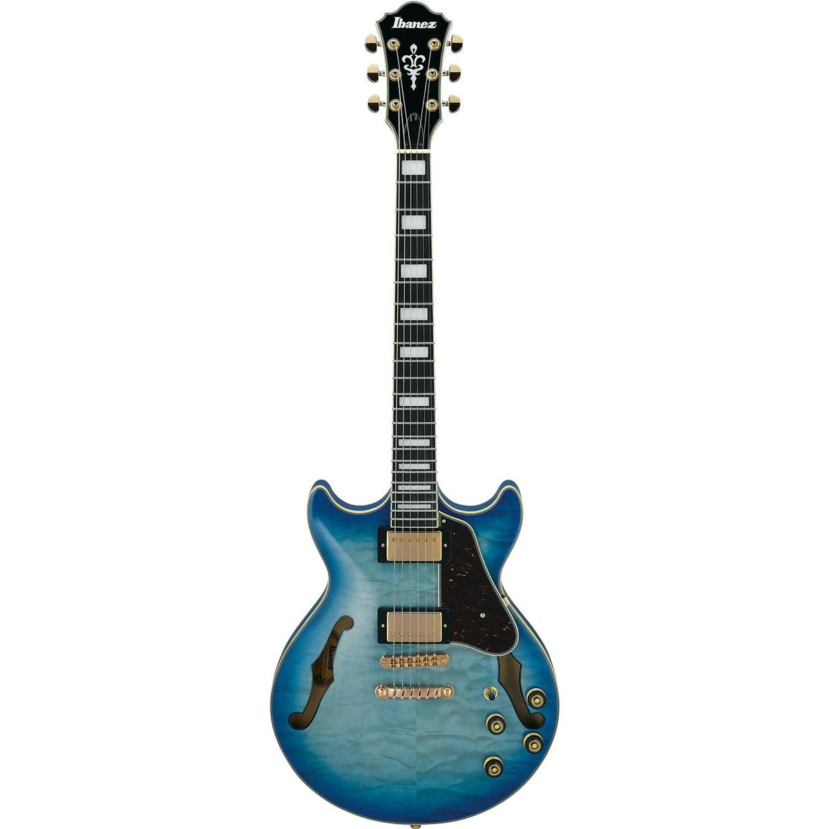 

Ibanez AM93QM Artcore Expressionist Electric Guitar, Jet Blue Burst