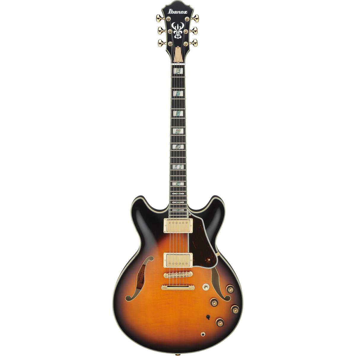 

Ibanez AS2000 AS Artstar Electric Guitar with Hardshell Case, Brown Sunburst