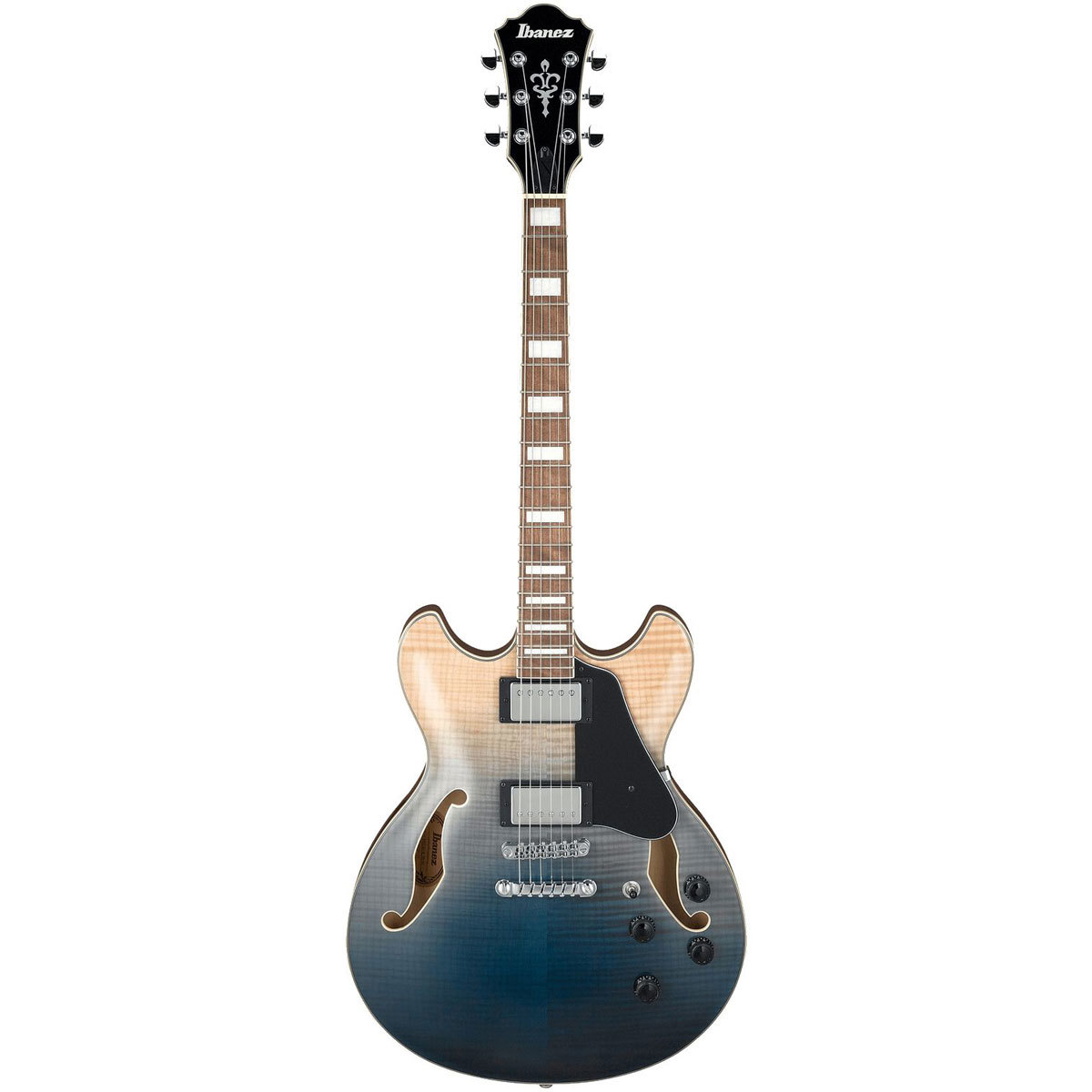 

Ibanez AS Artcore AS73FM Hollow-Body Electric Guitar, Transparent Indigo Fade