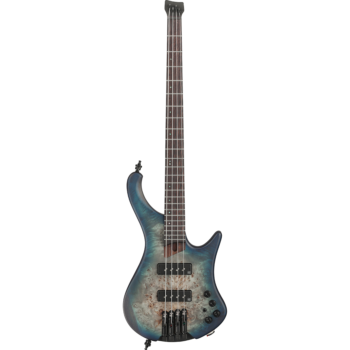 

Ibanez EHB Ergonomic Headless EHB1500 Bass Guitar, Cosmic Blue Starburst Flat