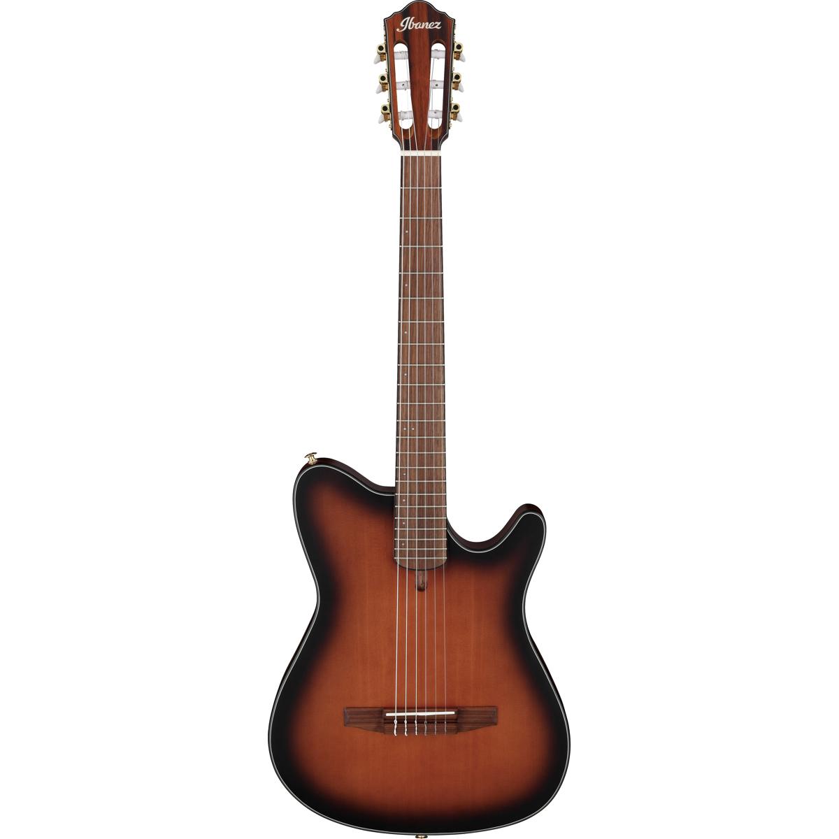 

Ibanez FRH Series FRH10N Acoustic Electric Guitar, Brown Sunburst Flat