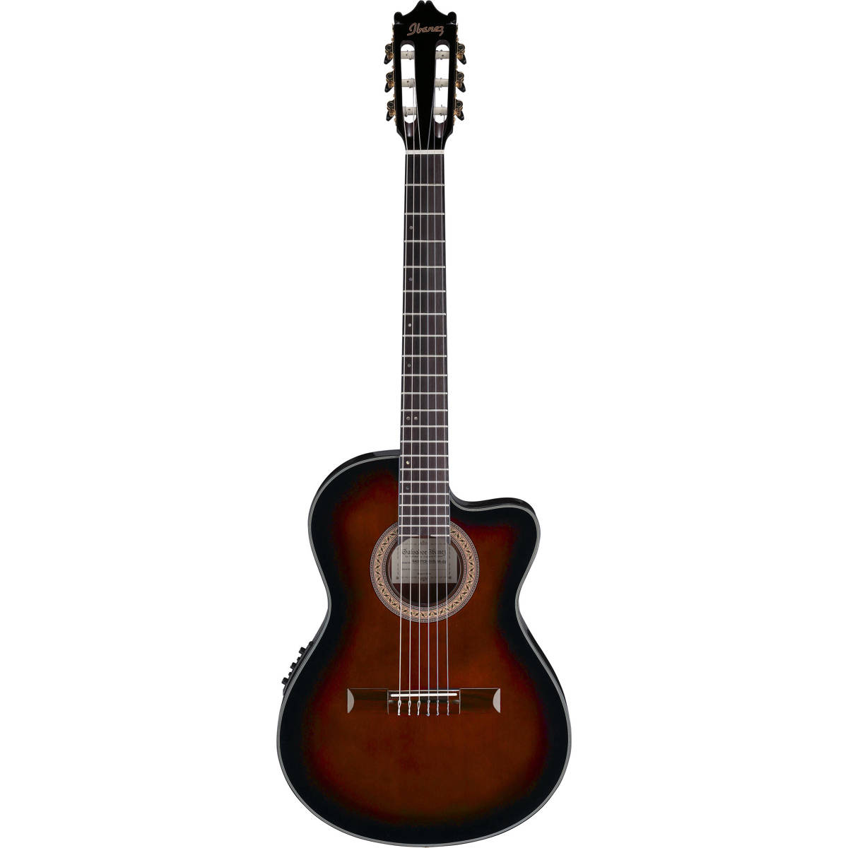 

Ibanez Classical GA35TCE Thinline Cutaway Guitar,Dark Violin Sunburst High Gloss