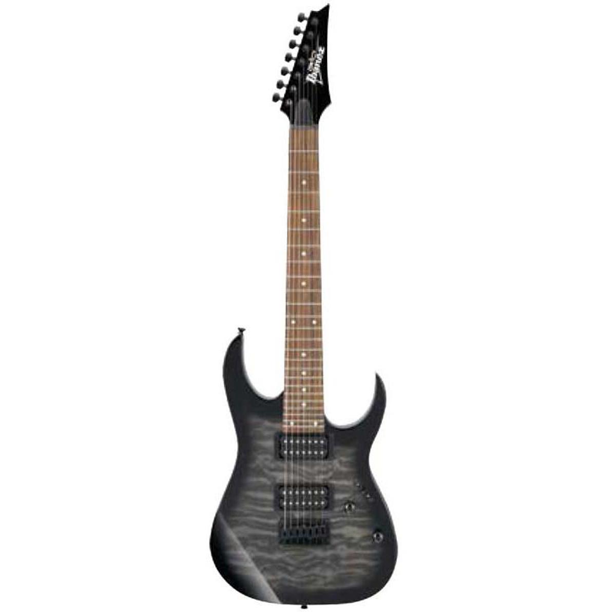 

Ibanez RG Gio GRG7221QA 7-String Electric Guitar, Transparent Black Sunburst