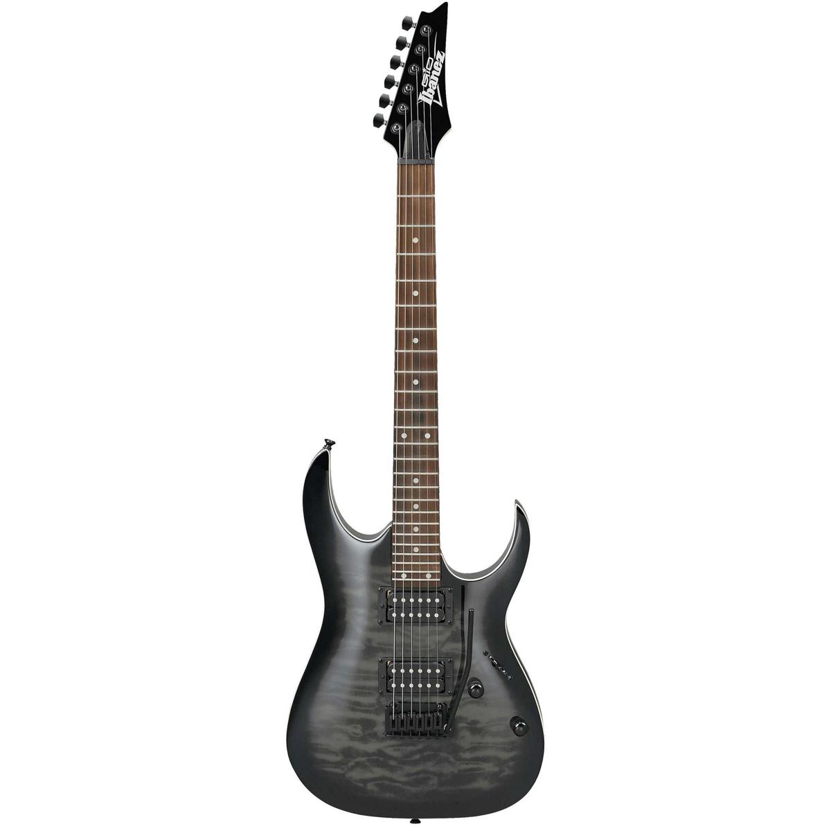 

Ibanez RGA Gio GRGA120QA Electric Guitar, Transparent Black Burst