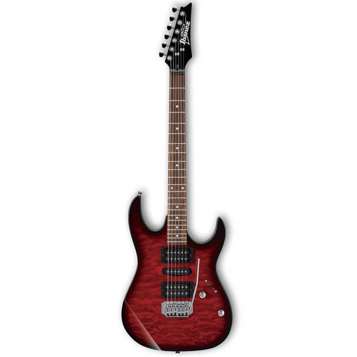 

Ibanez GIO GRX70QA Electric Guitar, Rosewood Fretboard, Transparent Red Burst