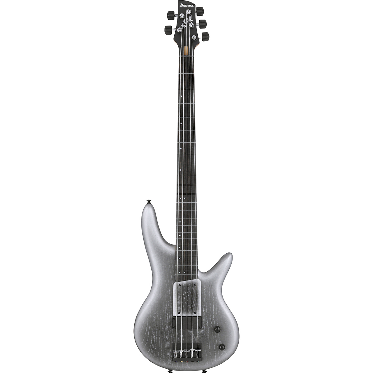 

Ibanez Gary Willis Signature 5String Fretless Bass Guitar,Silver Wave Burst Flat
