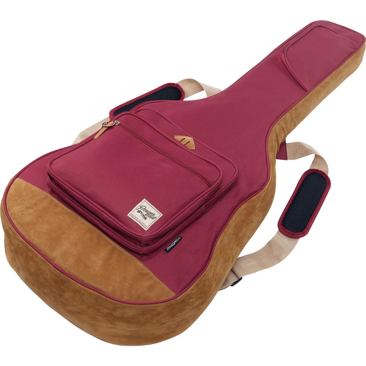Ibanez IAB541 POWERPAD Designer Collection Gig Bag for Acoustic Guitar, Wine Red -  IAB541WR