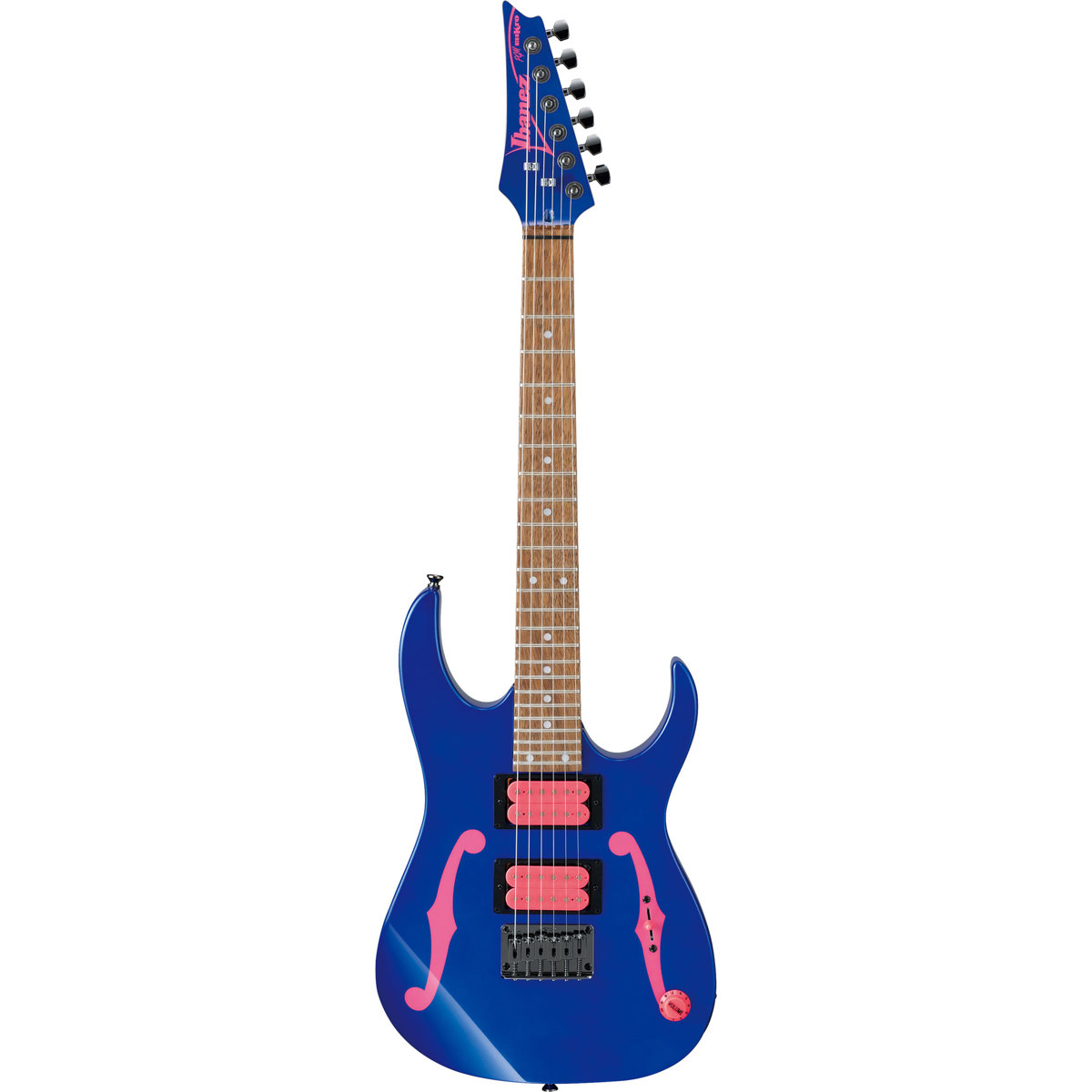 

Ibanez Paul Gilbert Signature PGMM11 6-String Electric Guitar, Jatoba,Jewel Blue