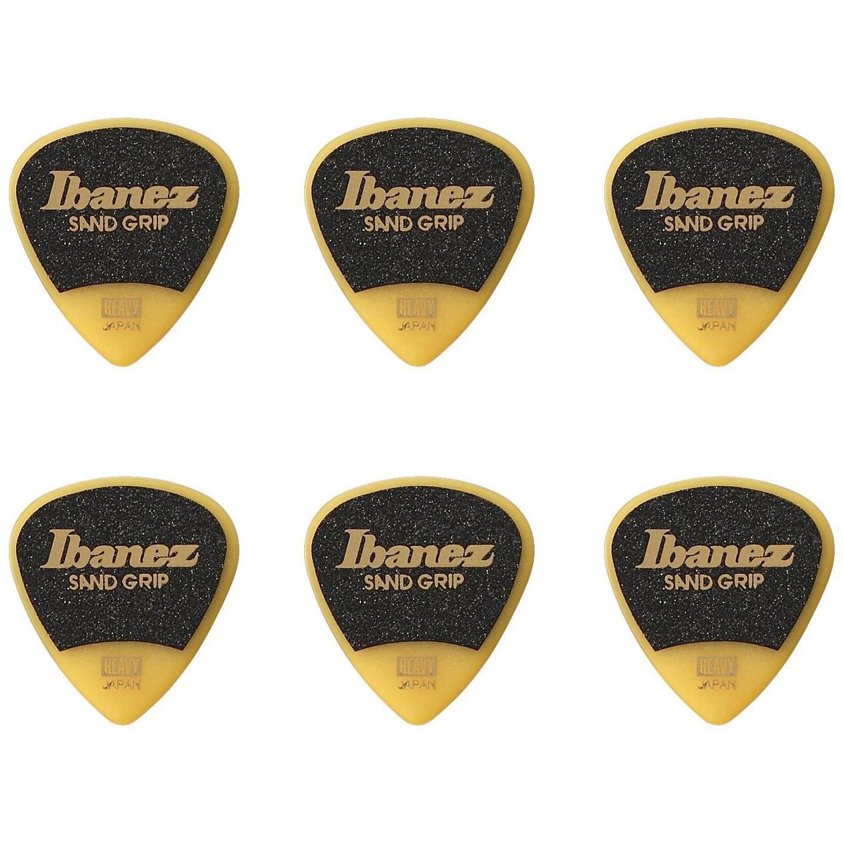 

Ibanez 1mm Thickness Pick, Sand Grip, Polyacetal, Heavy, 6 Pack, Yellow