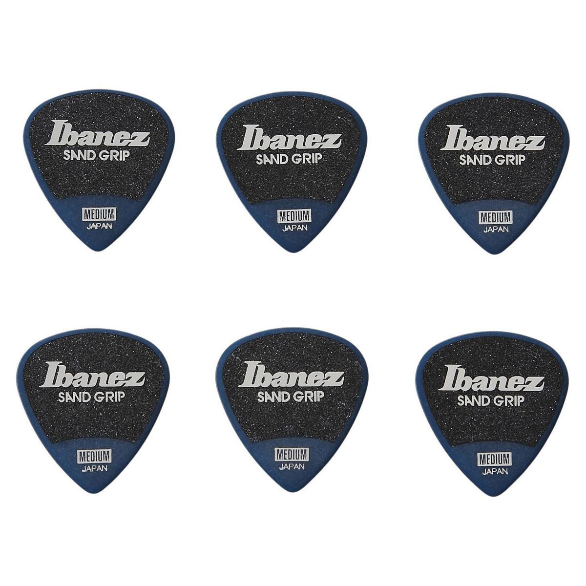 

Ibanez 0.8mm Thickness Pick, Sand Grip, Medium, 6 Pack, Dark Blue