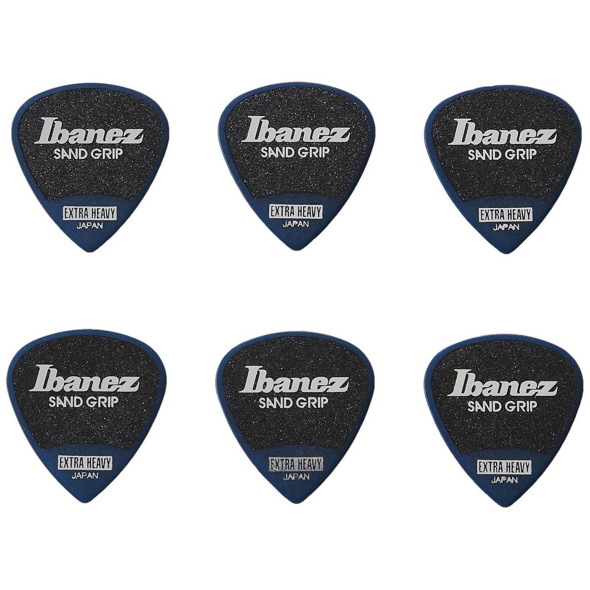 

Ibanez 1.2mm Thickness Pick, Sand Grip, Extra Heavy, 6 Pack, Dark Blue