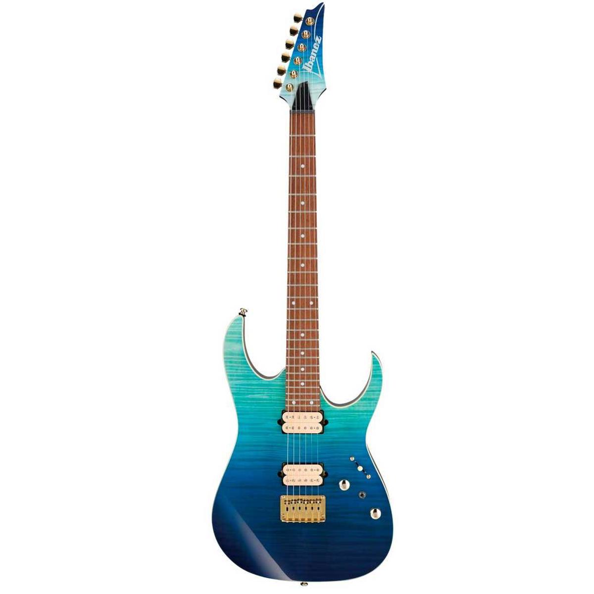 

Ibanez RG Standard RG421HPFM High Performance Guitar, Blue Reef Gradation