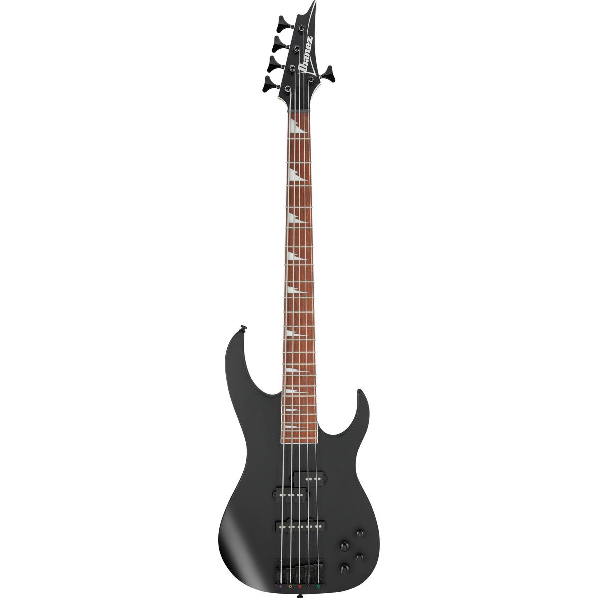 

Ibanez RGA Standard RGB305 5-String Electric Bass Guitar, Black Flat