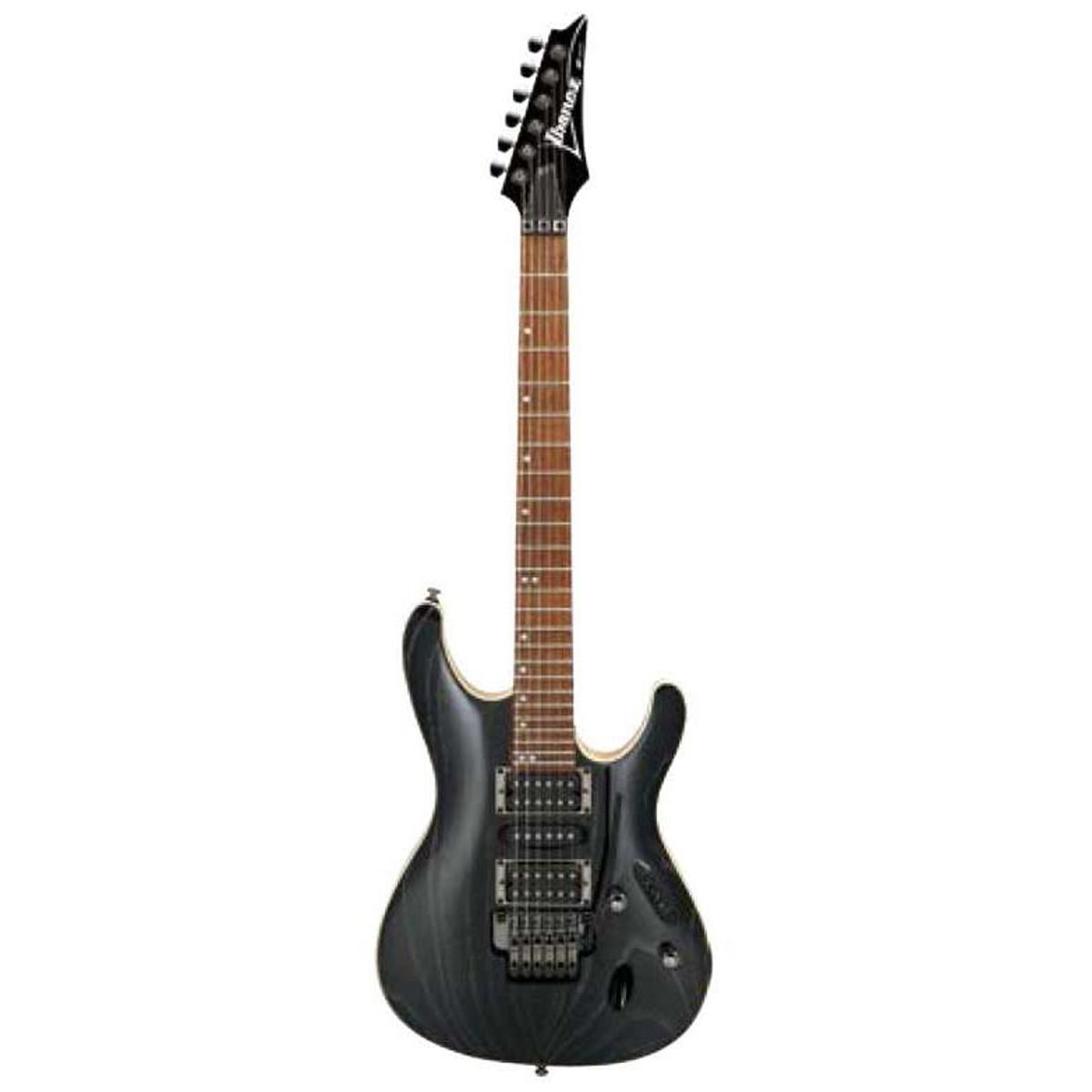 

Ibanez S S570AH Standard Electric Guitar, Silver Wave Black