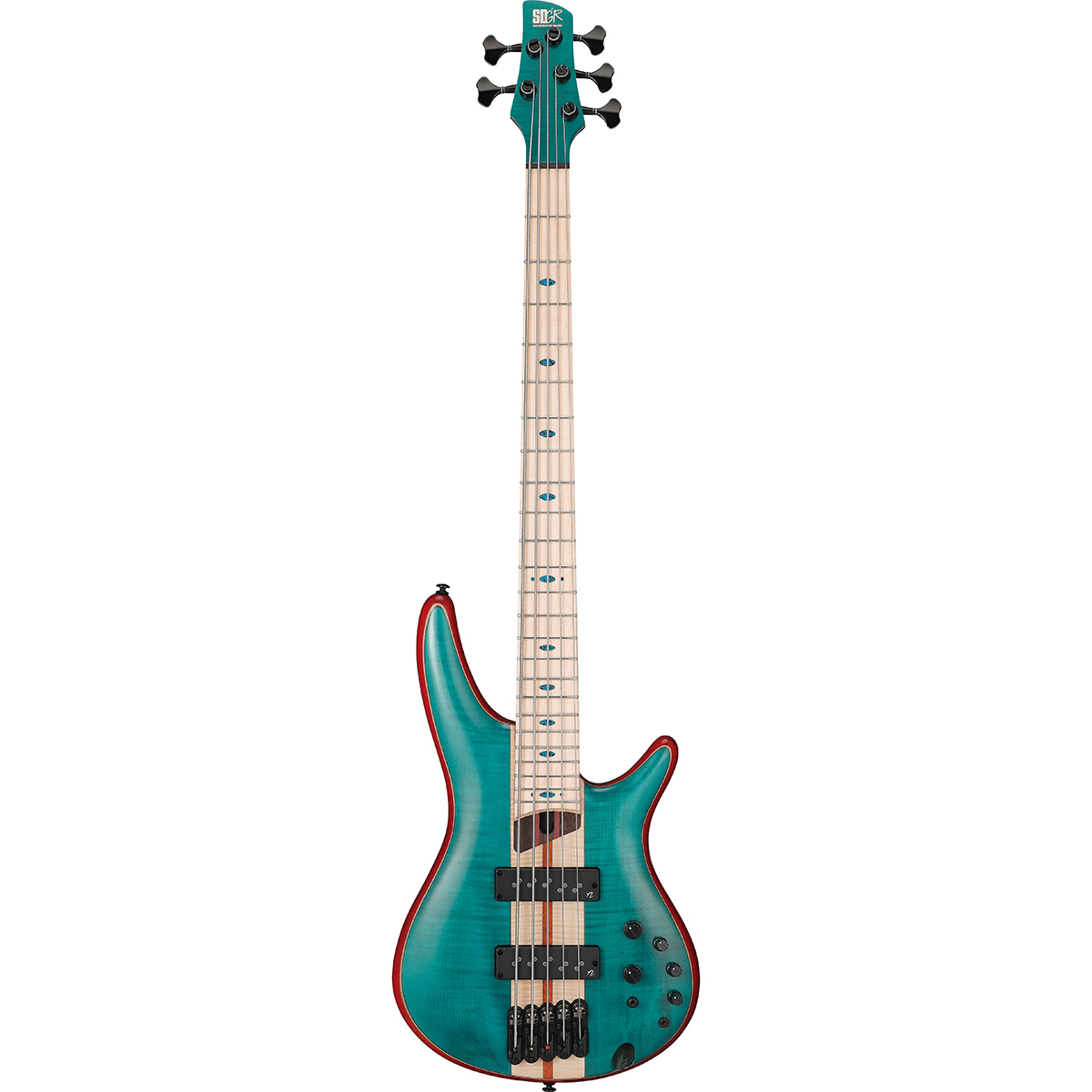 

Ibanez SR Premium Series SR1425B 5-String Bass Guitar,Caribbean Green Low Gloss