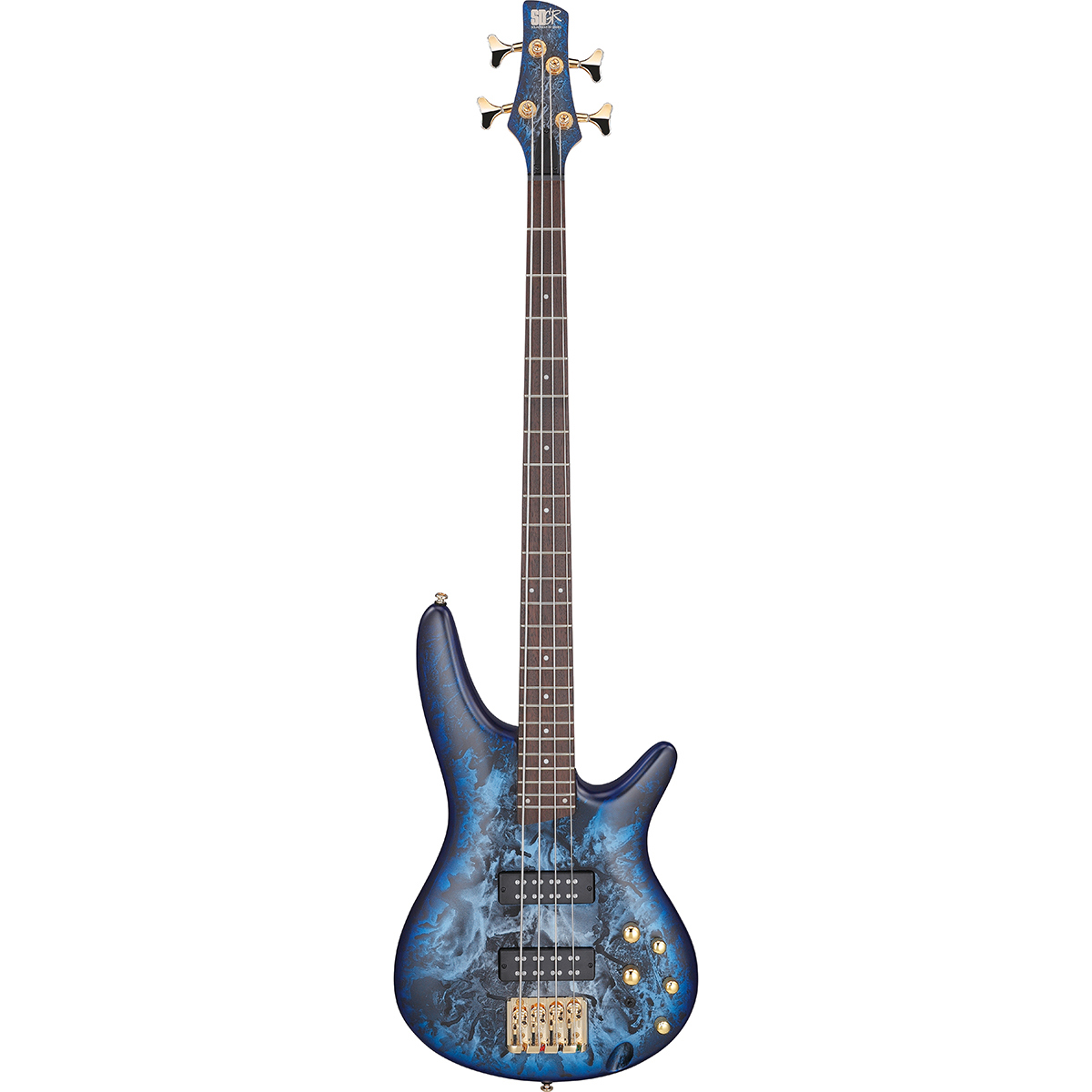 

Ibanez SR Standard Series SR300EDX 4-String Electric Bass Guitar Cosmic Blue Frozen Matte