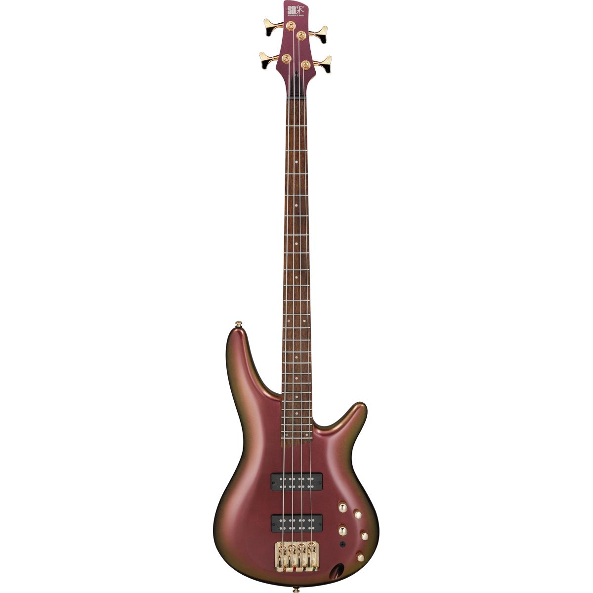 

Ibanez SR Standard Series SR300EDX Electric Bass Guitar, Rose Gold Chameleon