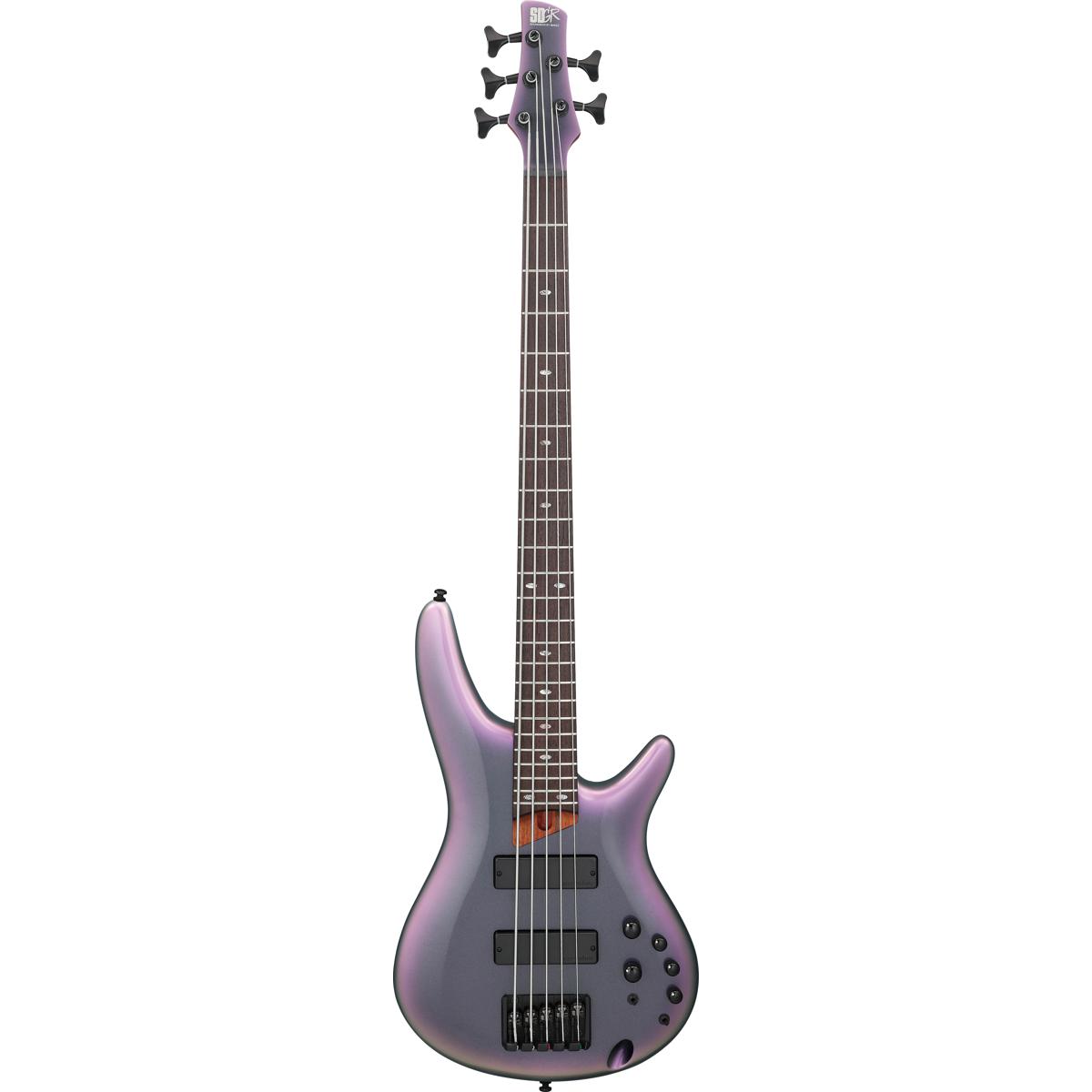 

Ibanez SR Standard SR505E 5-String Electric Bass Guitar, Black Aurora Burst