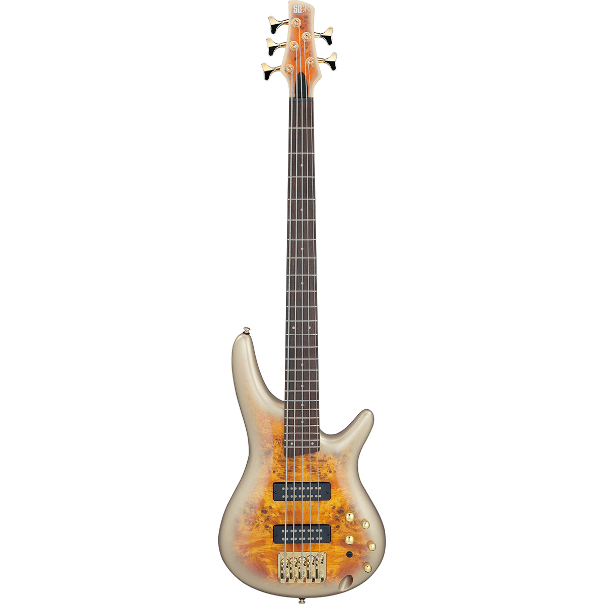 

Ibanez SR Standard SR405EPBDX 5-String Bass Guitar, Mars Gold Metallic Burst