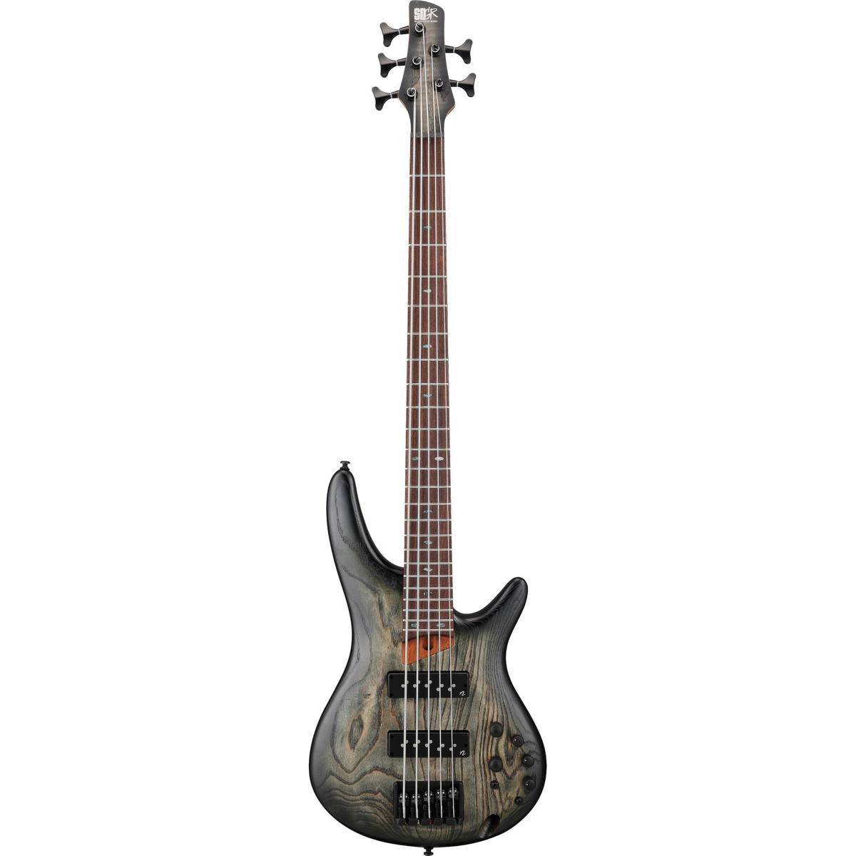 

Ibanez SR605E SR Standard 5-String Electric Bass Guitar, Black Stained Burst