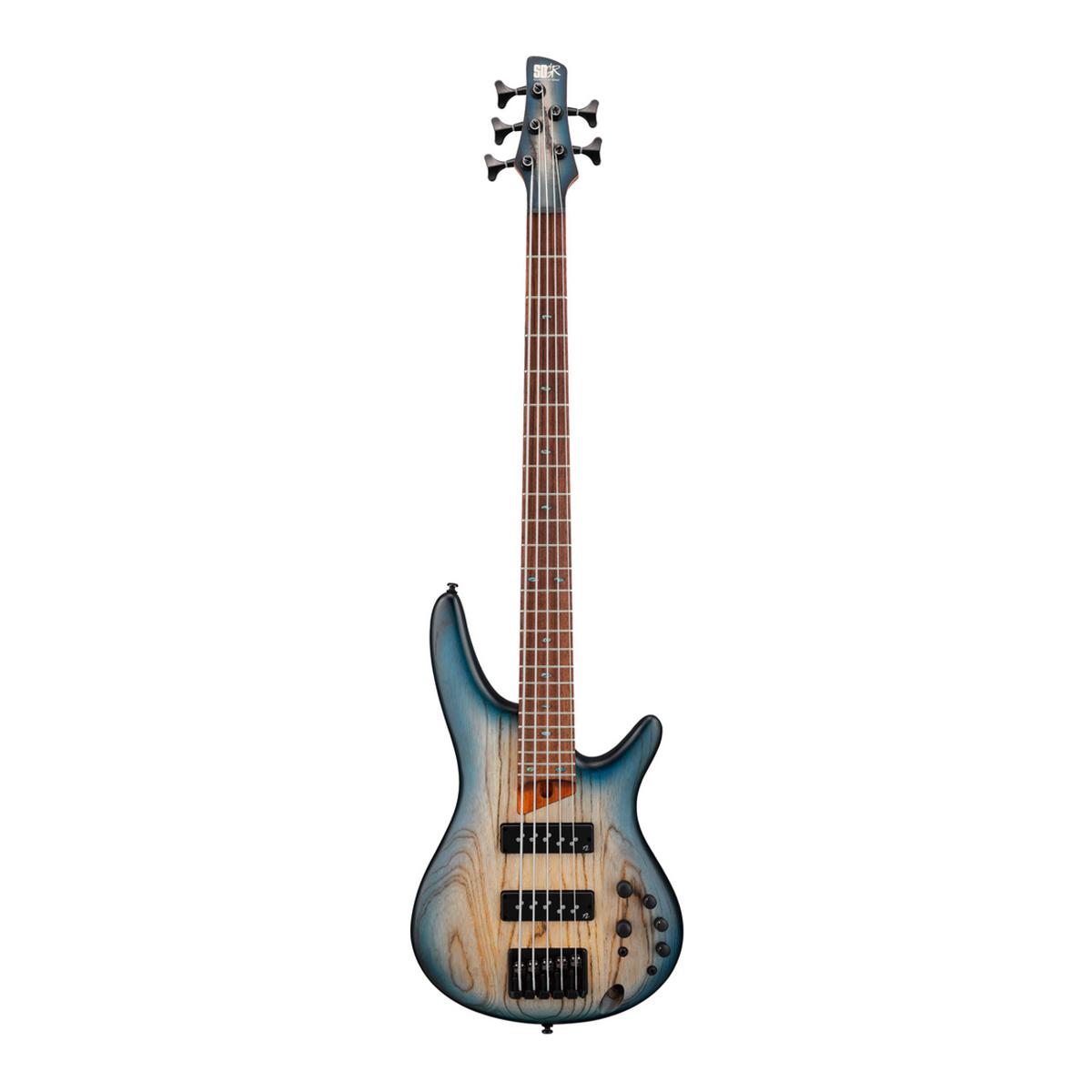 

Ibanez SR605E SR Standard 5-String Bass Guitar, Cosmic Blue Starburst Flat