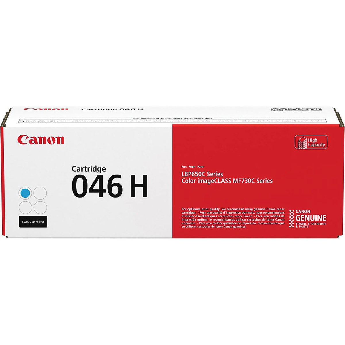 

Canon Cyan 046 High Capacity Laser Toner Cartridge, 5000 Page Yield