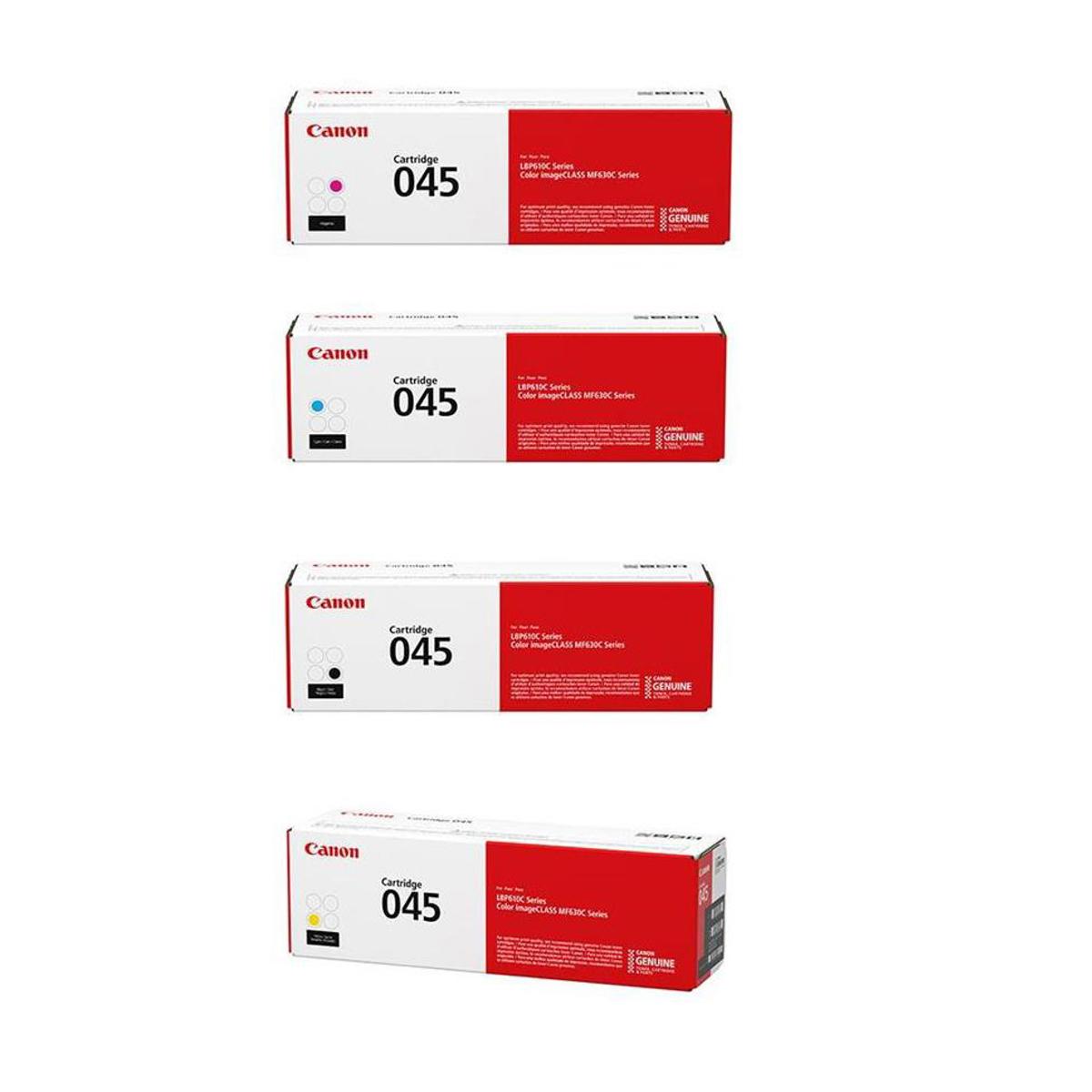 

Canon 045 Toner Cartridge Kit A Includes Yellow / Magenta / Cyan /Black