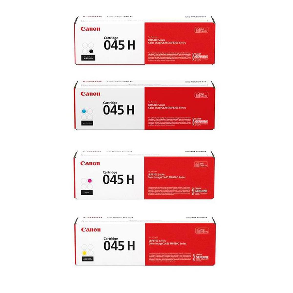 

Canon 045H Toner Cartridge High Yield Kit B - Yellow / Magenta / Cyan / Black