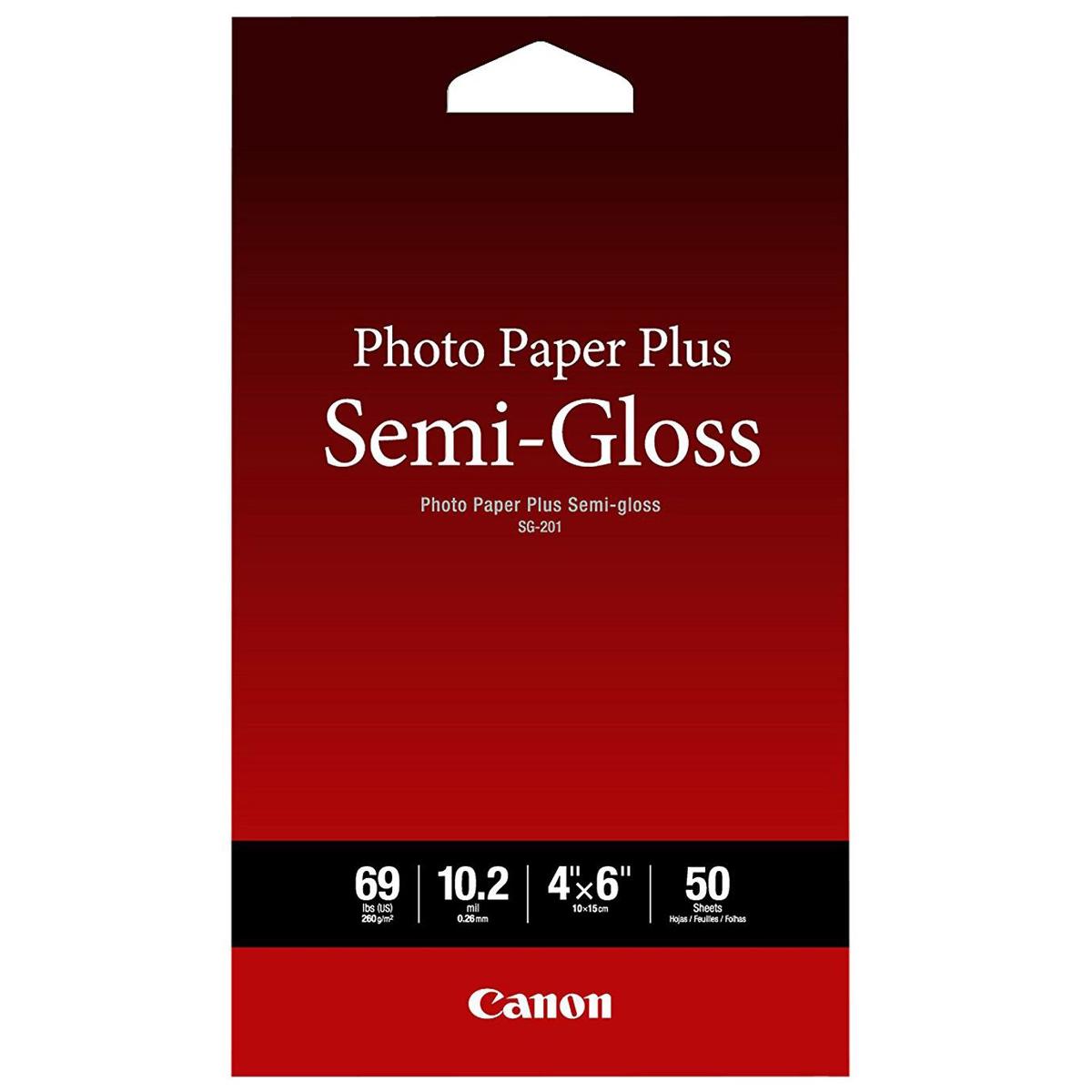 Image of Canon Plus Semi-Gloss Photo Paper (4x6&quot;)