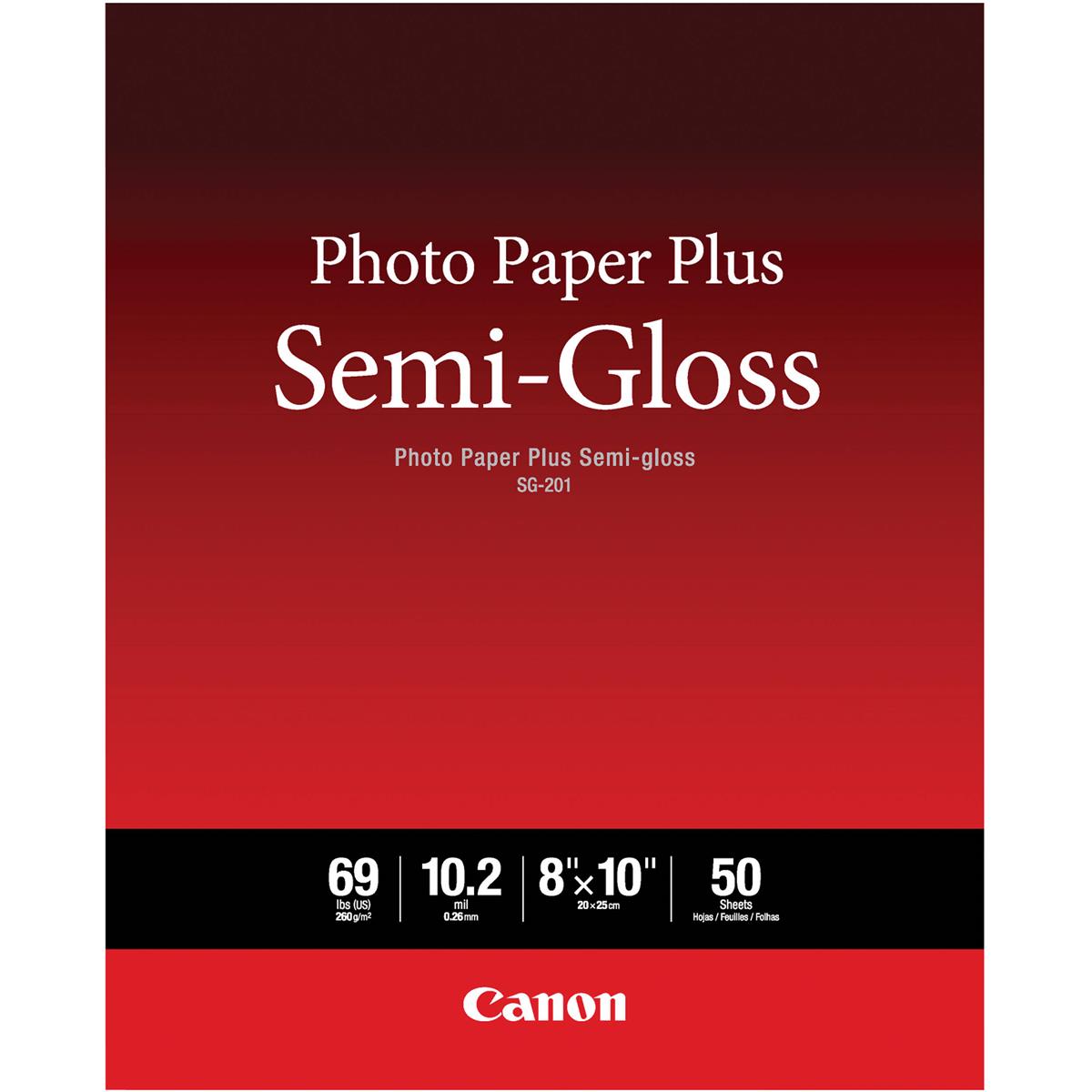 Image of Canon Plus Semi-Gloss Photo Paper (8x10&quot;)