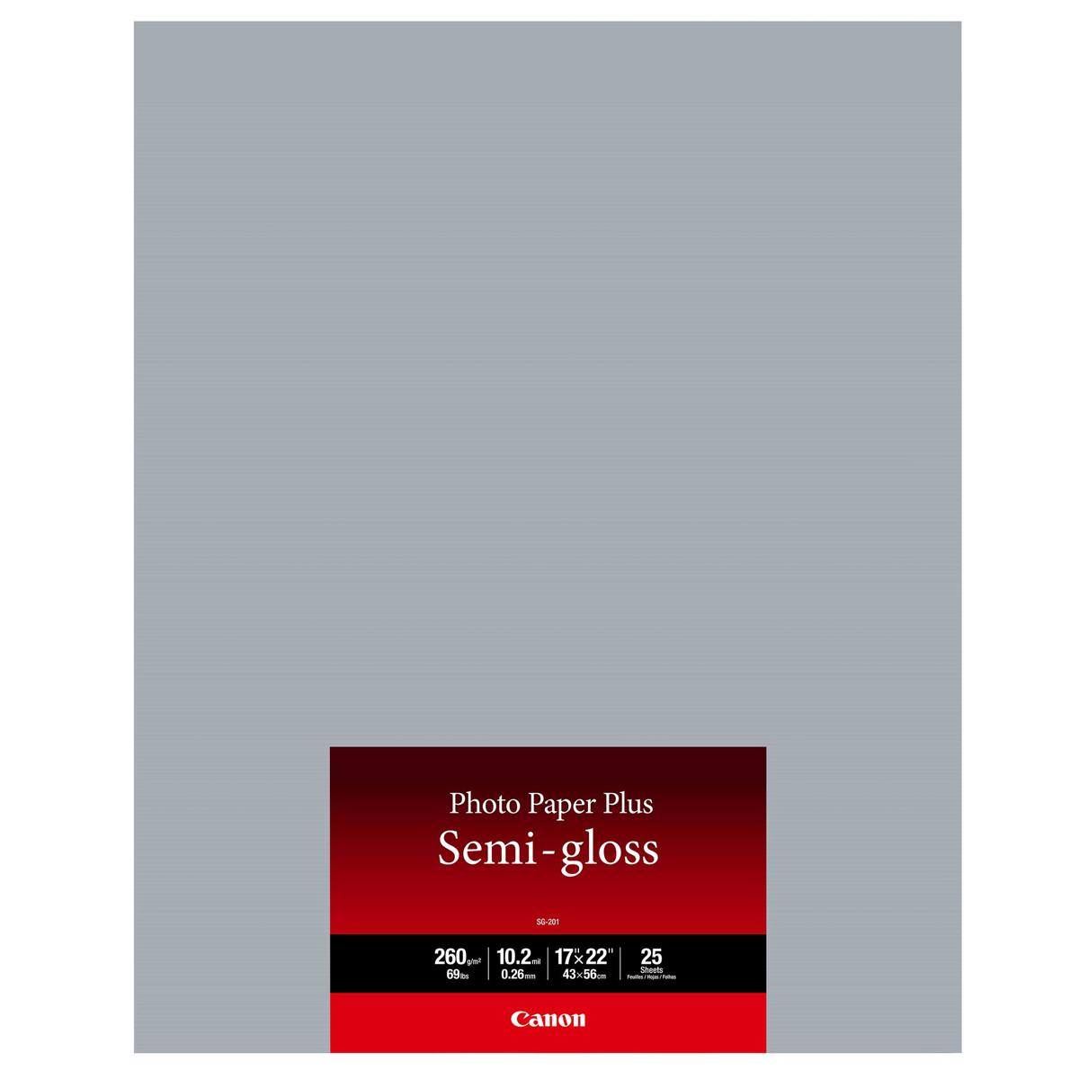 

Canon SG-201 Semi-Gloss Photo Paper (17x22"), 25 Sheets