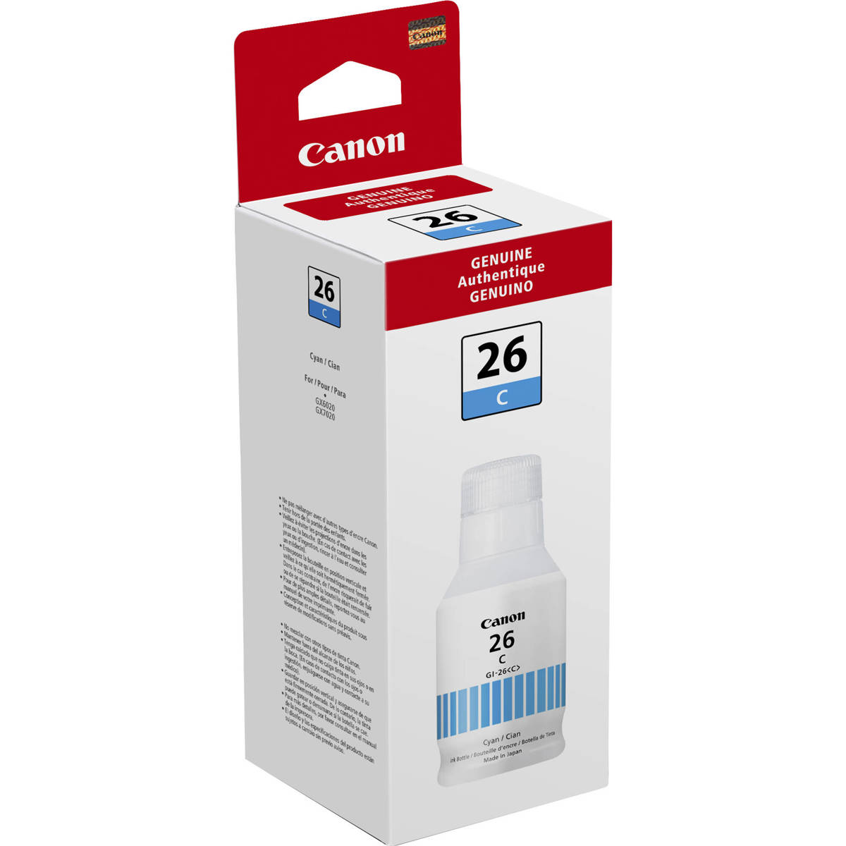 

Canon GI-26 Pigment Cyan Ink Bottle for Select MAXIFY Printers