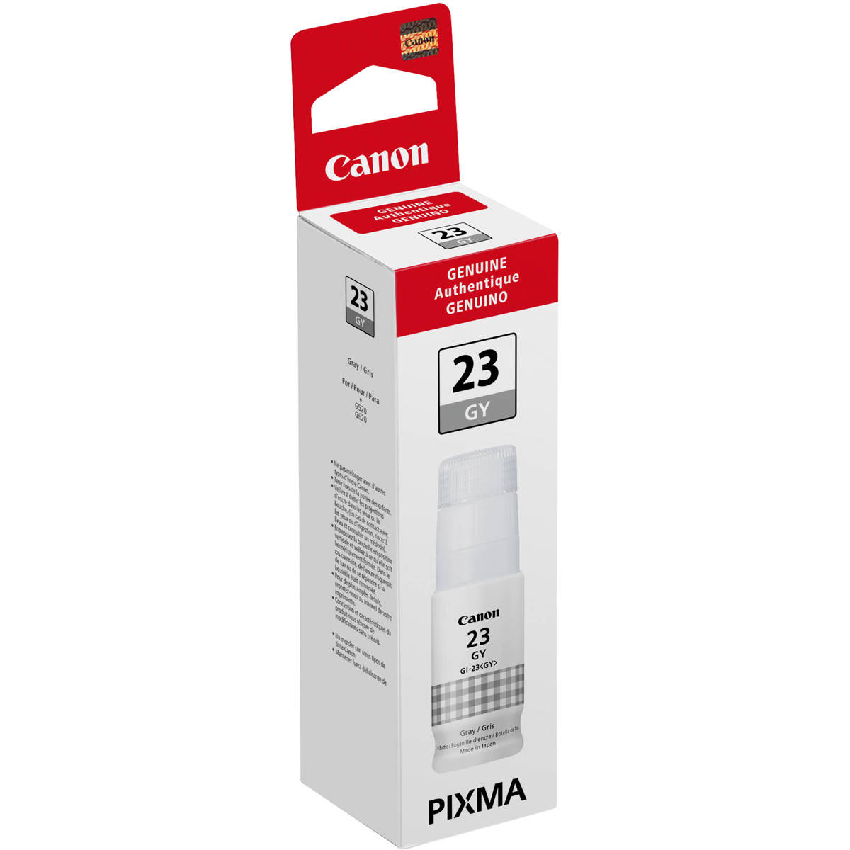 Флакон с серыми чернилами Canon GI-23 для беспроводного фотопринтера PIXMA G620 MegaTank AIO