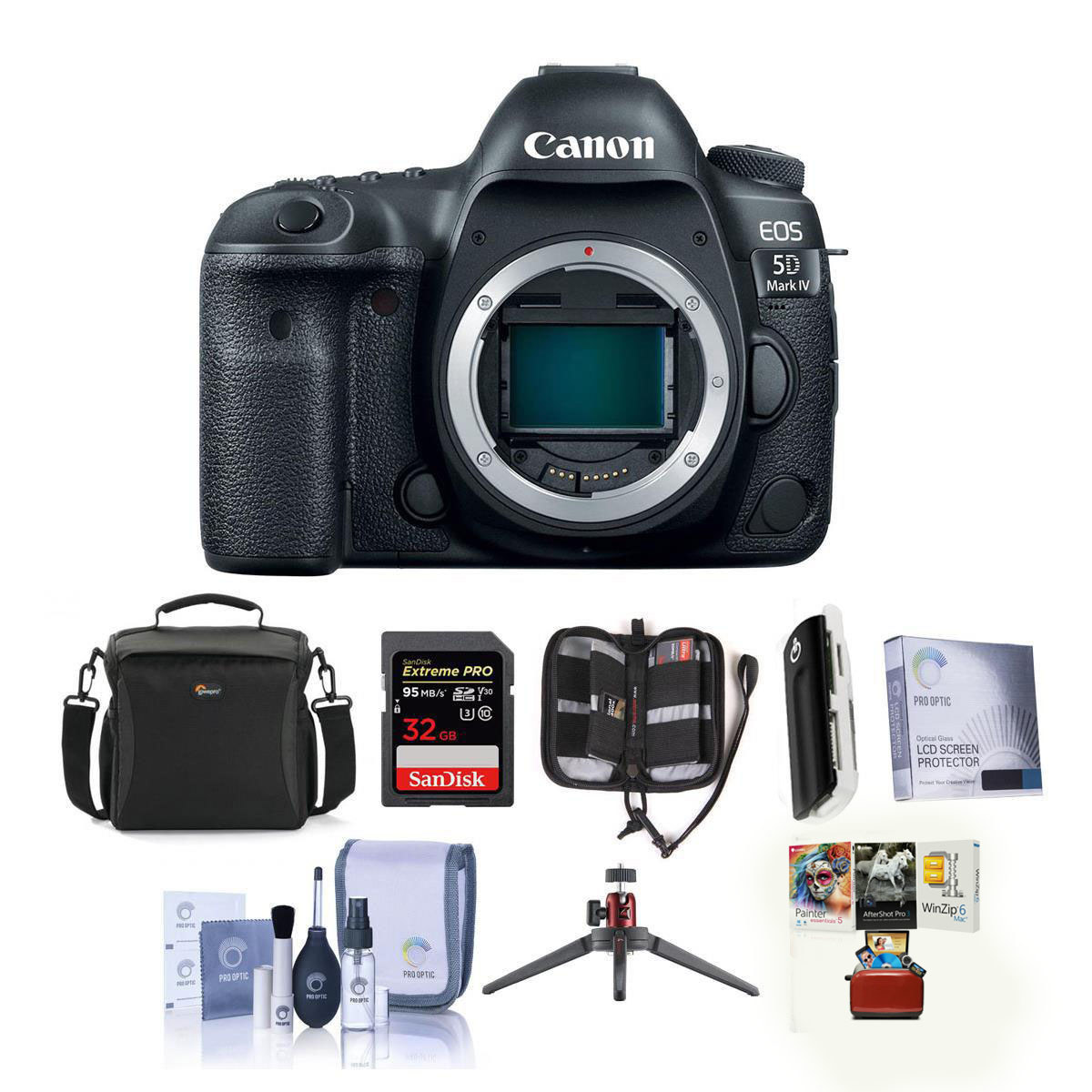 

Canon EOS 5D Mark IV DSLR Body with Canon Log With Free Mac Accessory Bundle