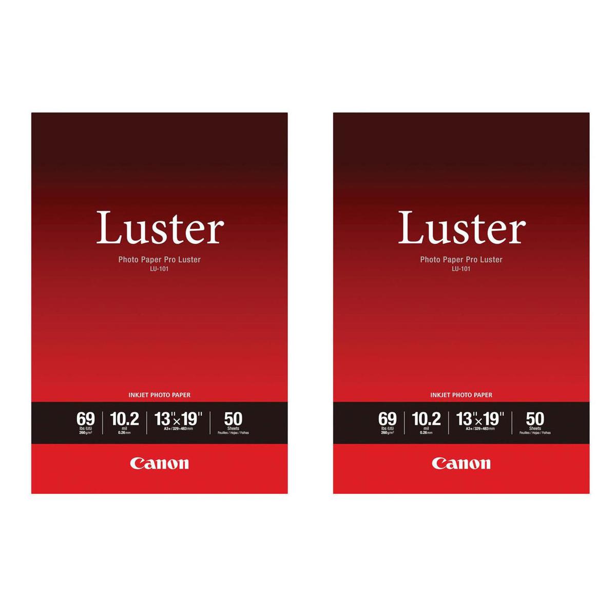 Image of Canon 2 Pack LU-101 Pro Luster Photo Paper (13x19&quot;)