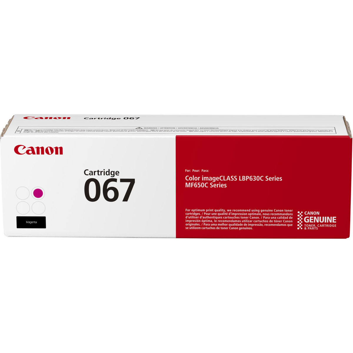 

Canon 067 Standard Toner Cartridge for Color imageCLASS LBP630C & MF650C,Magenta