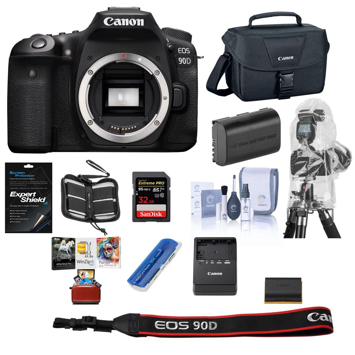 Image of Canon EOS 90D DSLR Camera - With Free MAC Free accessory Bundle