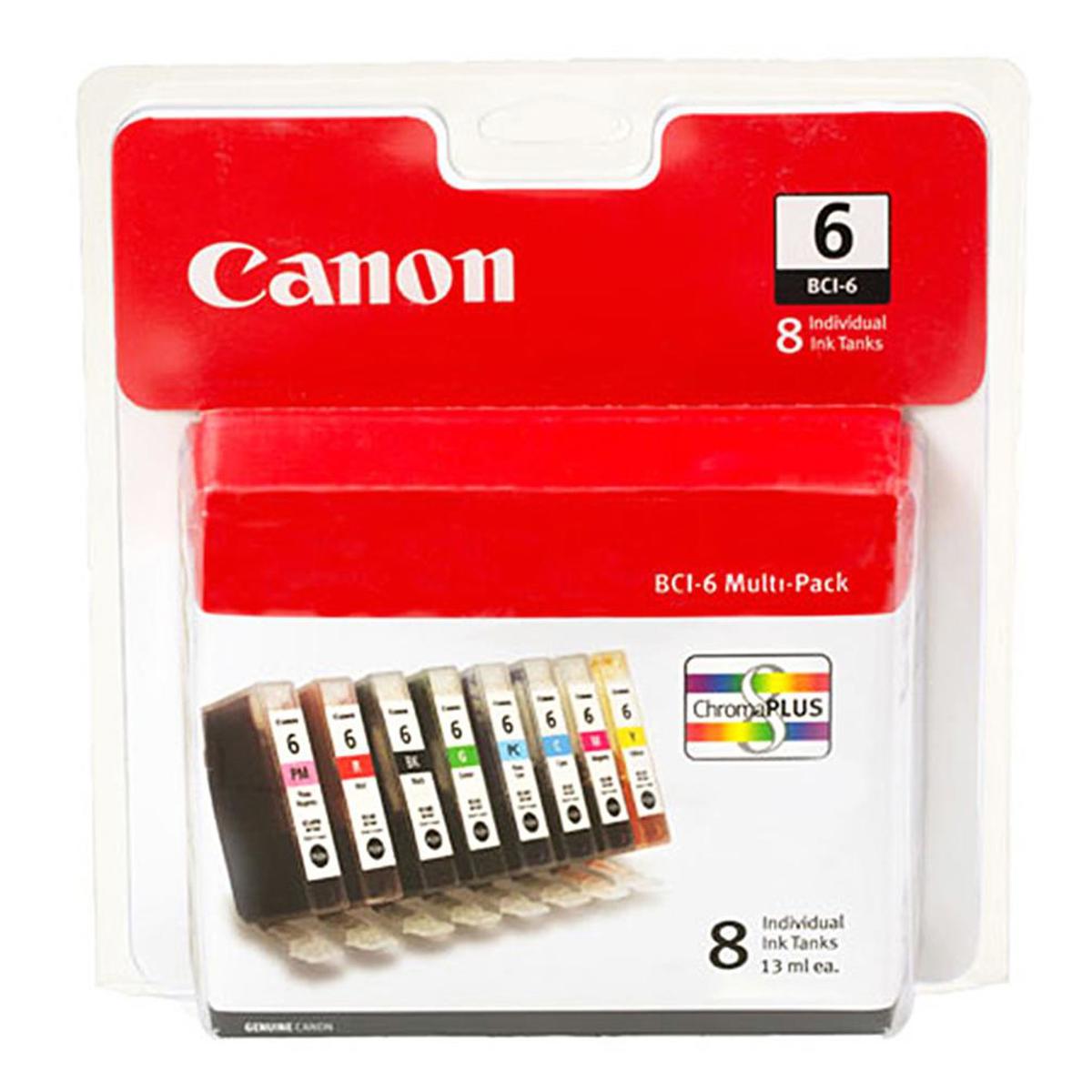 

Canon 2 Pack BCI-6 Set of 8 Inks Kit for i9900, PIXMA iP8500 Printers