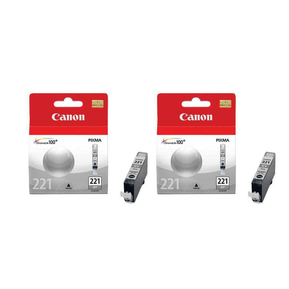 

Canon 2 Pack CLI-221GR Gray Ink Tank for MP980, MP990