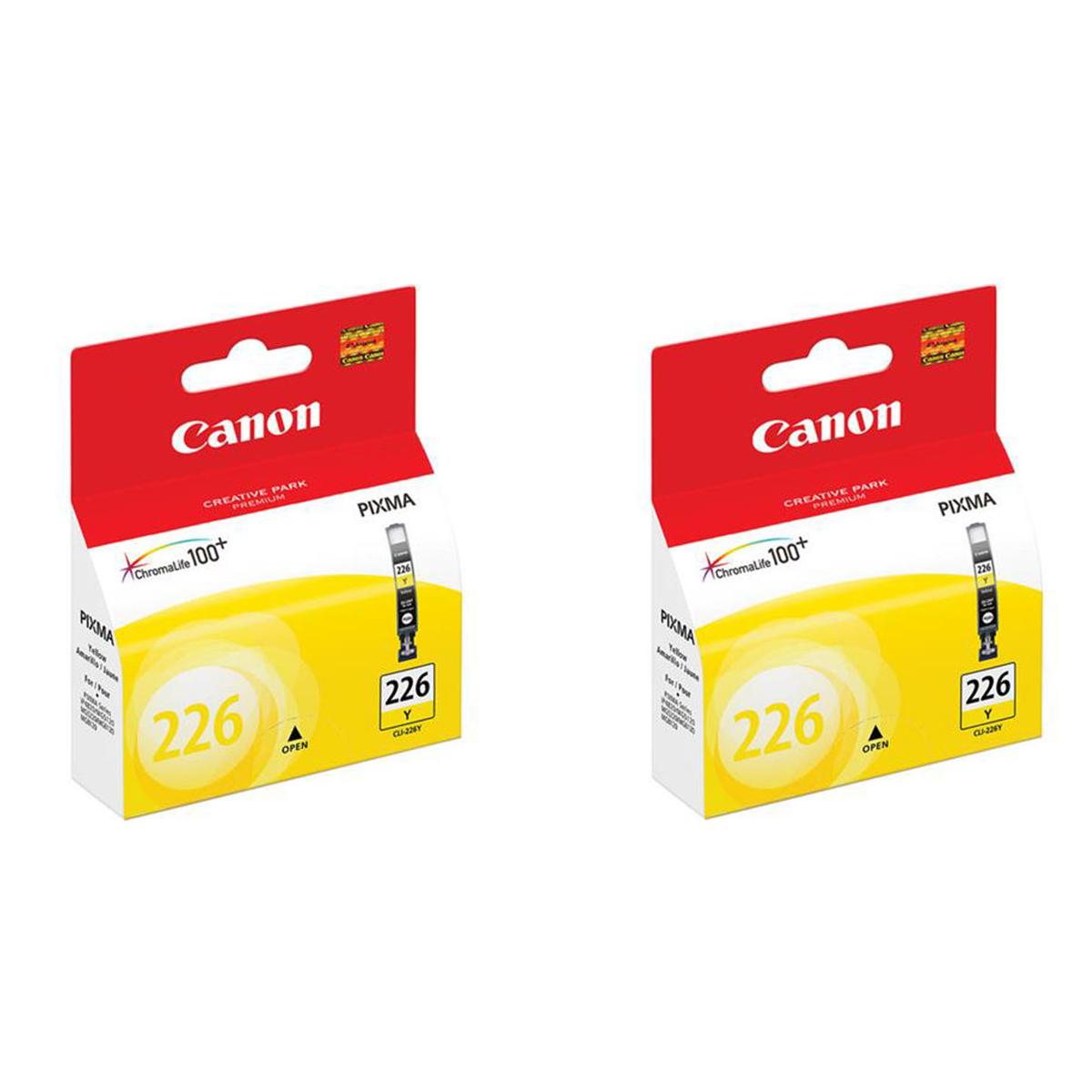 

Canon CLI-226 Yellow Ink Tank for Select PIXMA Printers, 2-Pack